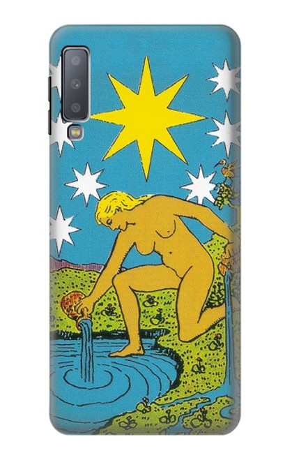 S3744 Carte de tarot l'étoile Etui Coque Housse pour Samsung Galaxy A7 (2018)