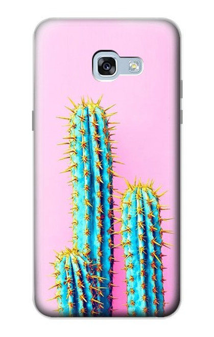 S3673 Cactus Etui Coque Housse pour Samsung Galaxy A5 (2017)