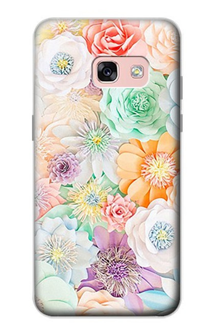 S3705 Fleur florale pastel Etui Coque Housse pour Samsung Galaxy A3 (2017)