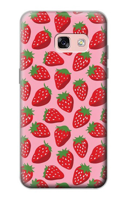 S3719 Modèle de fraise Etui Coque Housse pour Samsung Galaxy A3 (2017)