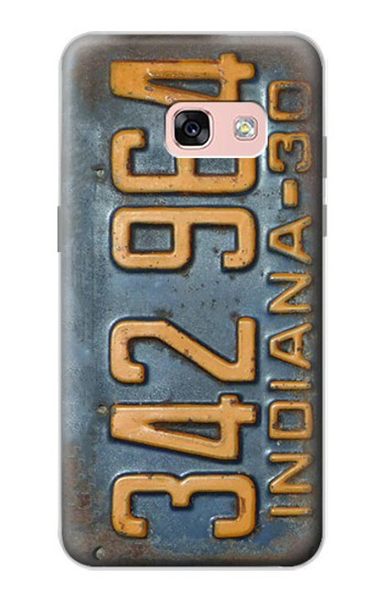 S3750 Plaque d'immatriculation de véhicule vintage Etui Coque Housse pour Samsung Galaxy A3 (2017)