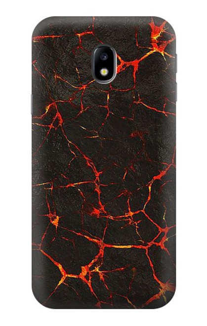 S3696 Magma de lave Etui Coque Housse pour Samsung Galaxy J3 (2017) EU Version