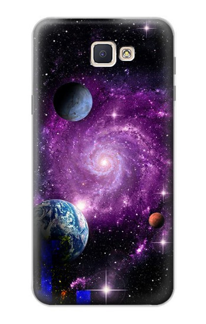 S3689 Planète spatiale Galaxy Etui Coque Housse pour Samsung Galaxy J7 Prime (SM-G610F)