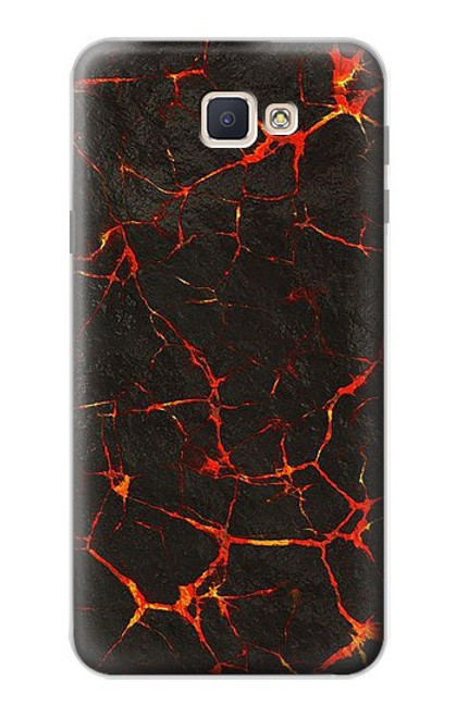 S3696 Magma de lave Etui Coque Housse pour Samsung Galaxy J7 Prime (SM-G610F)