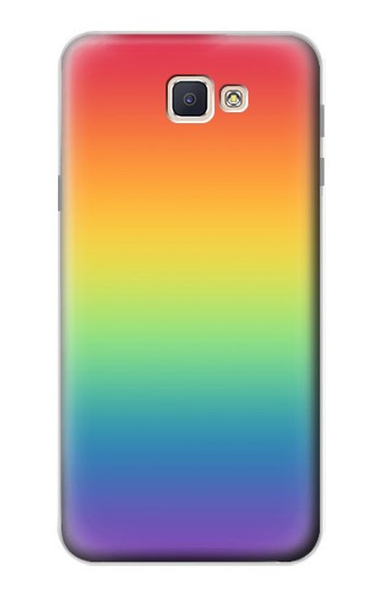 S3698 Drapeau de fierté LGBT Etui Coque Housse pour Samsung Galaxy J7 Prime (SM-G610F)