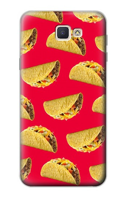 S3755 Tacos mexicains Etui Coque Housse pour Samsung Galaxy J7 Prime (SM-G610F)