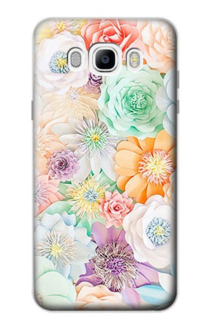 S3705 Fleur florale pastel Etui Coque Housse pour Samsung Galaxy J7 (2016)