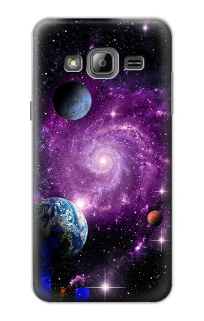 S3689 Planète spatiale Galaxy Etui Coque Housse pour Samsung Galaxy J3 (2016)