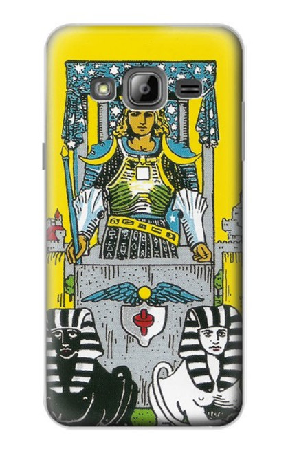 S3739 Carte de tarot le char Etui Coque Housse pour Samsung Galaxy J3 (2016)