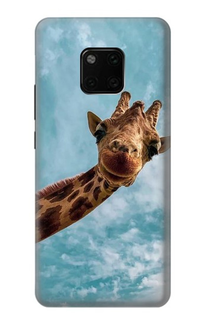 S3680 Girafe de sourire mignon Etui Coque Housse pour Huawei Mate 20 Pro