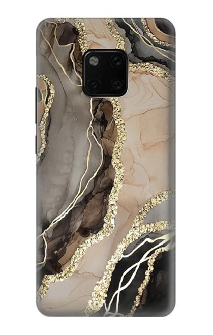 S3700 Imprimé graphique or marbré Etui Coque Housse pour Huawei Mate 20 Pro