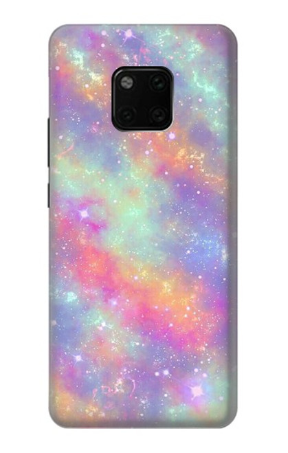 S3706 Arc-en-ciel pastel Galaxy Pink Sky Etui Coque Housse pour Huawei Mate 20 Pro