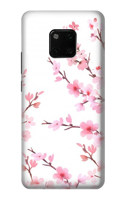 S3707 Fleur de cerisier rose fleur de printemps Etui Coque Housse pour Huawei Mate 20 Pro