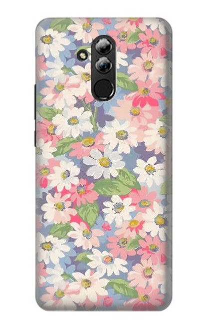 S3688 Motif d'art floral floral Etui Coque Housse pour Huawei Mate 20 lite