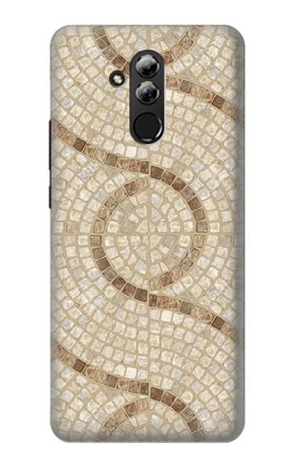 S3703 Carreaux de mosaïque Etui Coque Housse pour Huawei Mate 20 lite