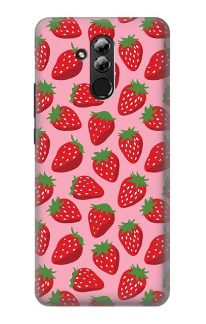 S3719 Modèle de fraise Etui Coque Housse pour Huawei Mate 20 lite