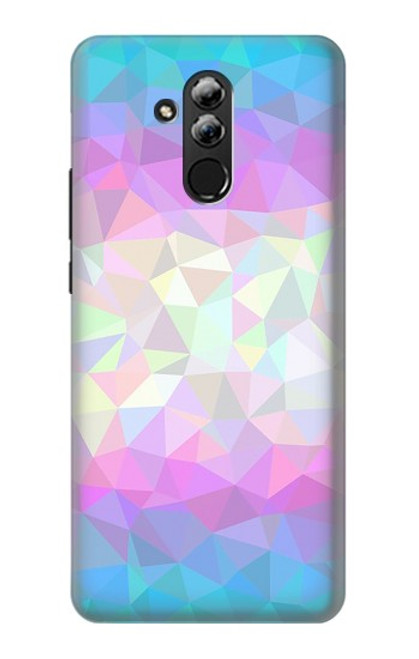 S3747 Polygone de drapeau trans Etui Coque Housse pour Huawei Mate 20 lite