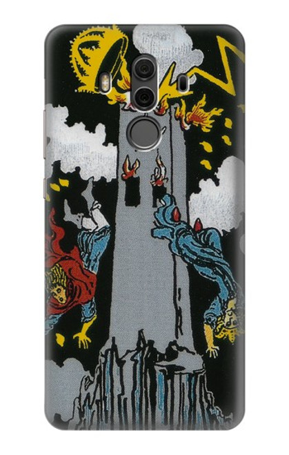 S3745 Carte de tarot la tour Etui Coque Housse pour Huawei Mate 10 Pro, Porsche Design