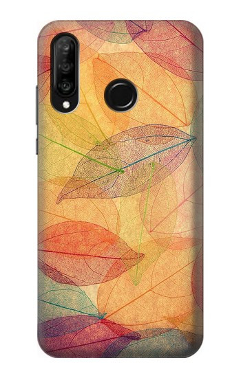 S3686 Automne Feuille Automne Etui Coque Housse pour Huawei P30 lite