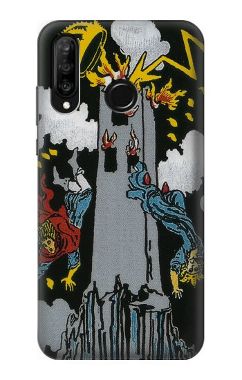 S3745 Carte de tarot la tour Etui Coque Housse pour Huawei P30 lite