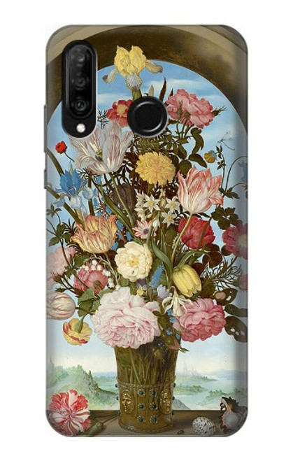 S3749 Vase de fleurs Etui Coque Housse pour Huawei P30 lite