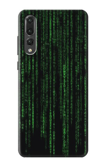 S3668 Code binaire Etui Coque Housse pour Huawei P20 Pro