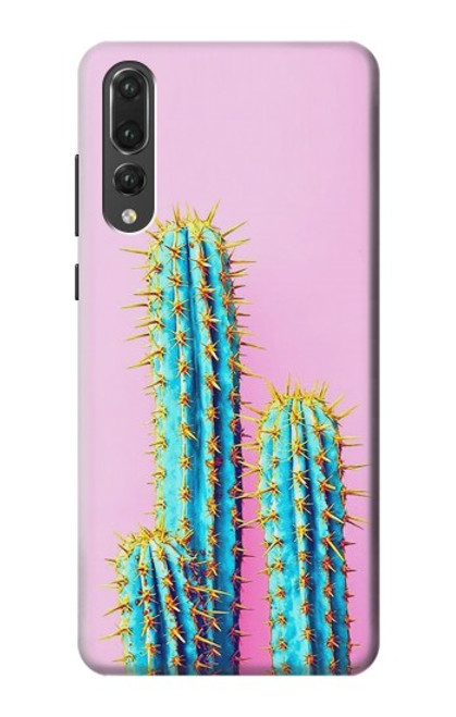 S3673 Cactus Etui Coque Housse pour Huawei P20 Pro