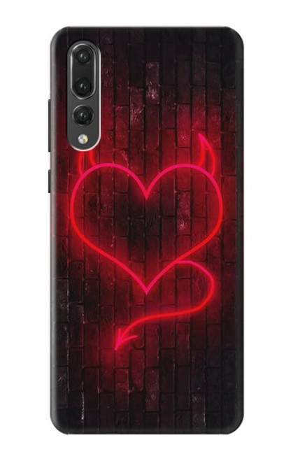 S3682 Cœur du diable Etui Coque Housse pour Huawei P20 Pro