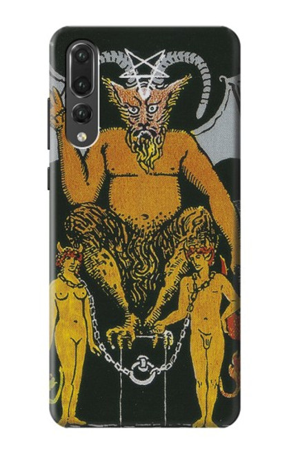 S3740 Carte de tarot le diable Etui Coque Housse pour Huawei P20 Pro