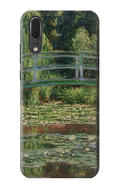 S3674 Claude Monet La passerelle japonaise et la piscine de nénuphars Etui Coque Housse pour Huawei P20