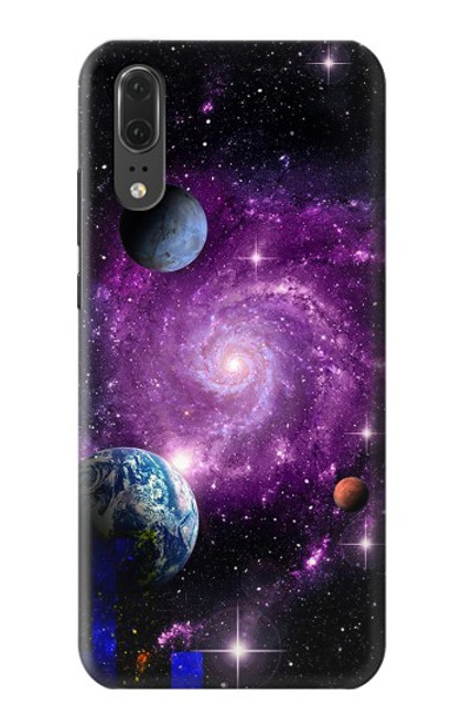 S3689 Planète spatiale Galaxy Etui Coque Housse pour Huawei P20