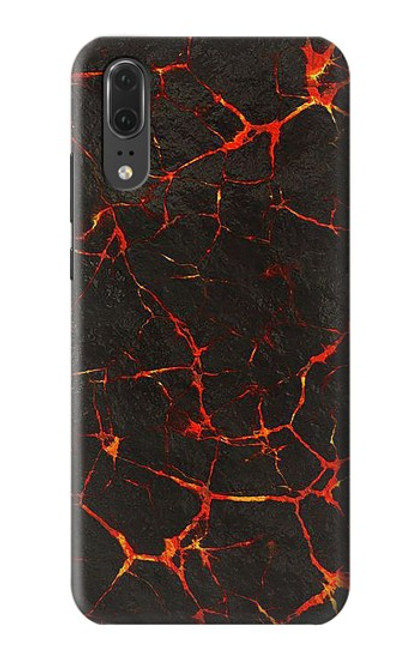 S3696 Magma de lave Etui Coque Housse pour Huawei P20