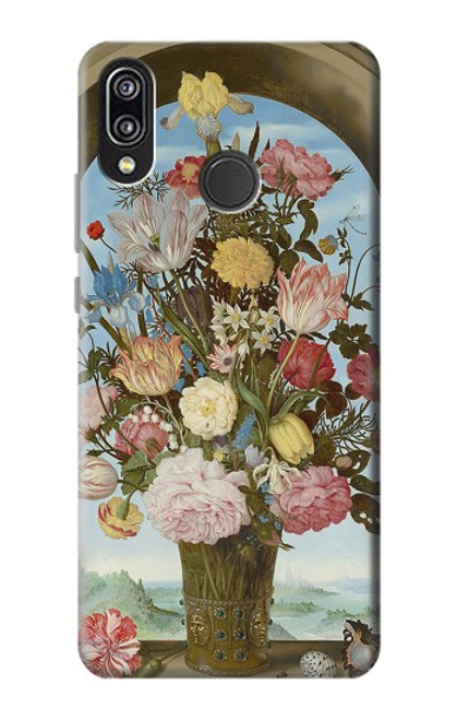 S3749 Vase de fleurs Etui Coque Housse pour Huawei P20 Lite