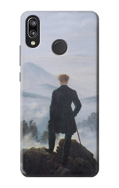 S3789 Wanderer above the Sea of Fog Etui Coque Housse pour Huawei P20 Lite