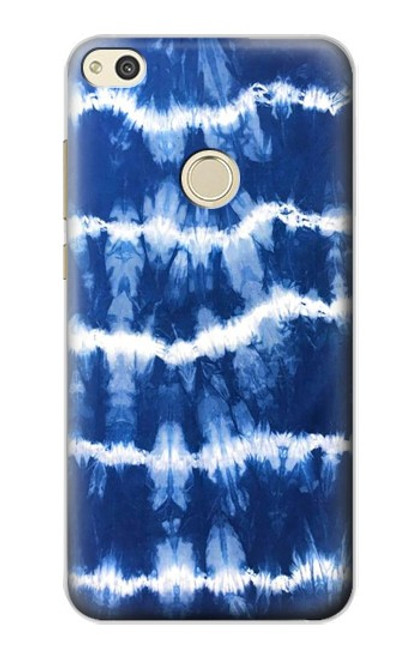 S3671 Tie Dye bleu Etui Coque Housse pour Huawei P8 Lite (2017)