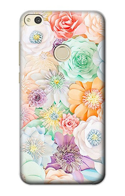 S3705 Fleur florale pastel Etui Coque Housse pour Huawei P8 Lite (2017)