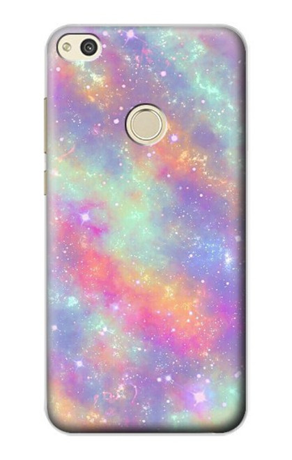 S3706 Arc-en-ciel pastel Galaxy Pink Sky Etui Coque Housse pour Huawei P8 Lite (2017)