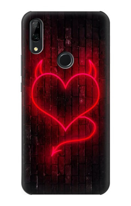 S3682 Cœur du diable Etui Coque Housse pour Huawei P Smart Z, Y9 Prime 2019