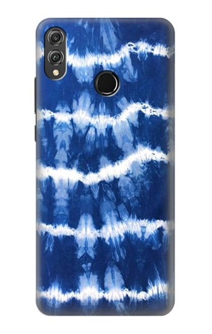 S3671 Tie Dye bleu Etui Coque Housse pour Huawei Honor 8X