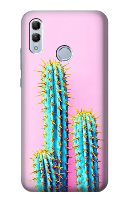 S3673 Cactus Etui Coque Housse pour Huawei Honor 10 Lite, Huawei P Smart 2019