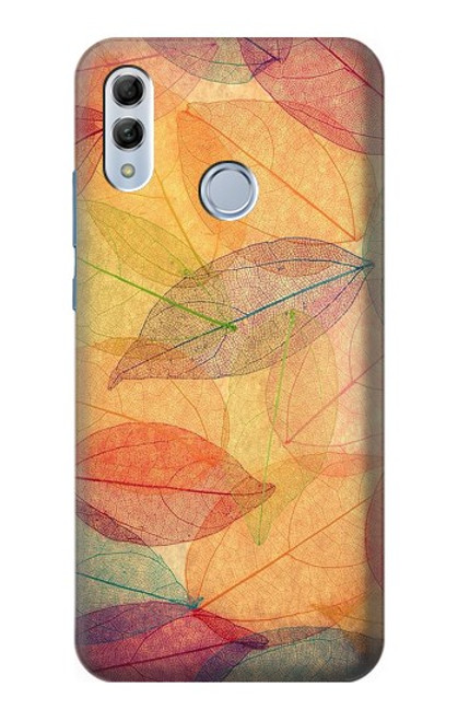 S3686 Automne Feuille Automne Etui Coque Housse pour Huawei Honor 10 Lite, Huawei P Smart 2019