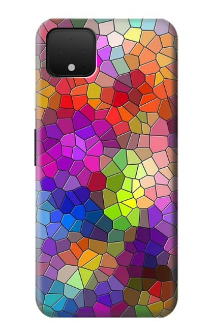 S3677 Mosaïques de briques colorées Etui Coque Housse pour Google Pixel 4