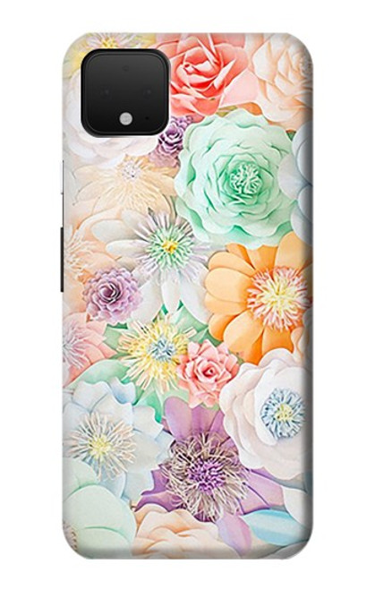 S3705 Fleur florale pastel Etui Coque Housse pour Google Pixel 4