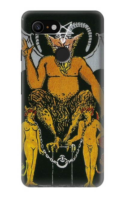 S3740 Carte de tarot le diable Etui Coque Housse pour Google Pixel 3