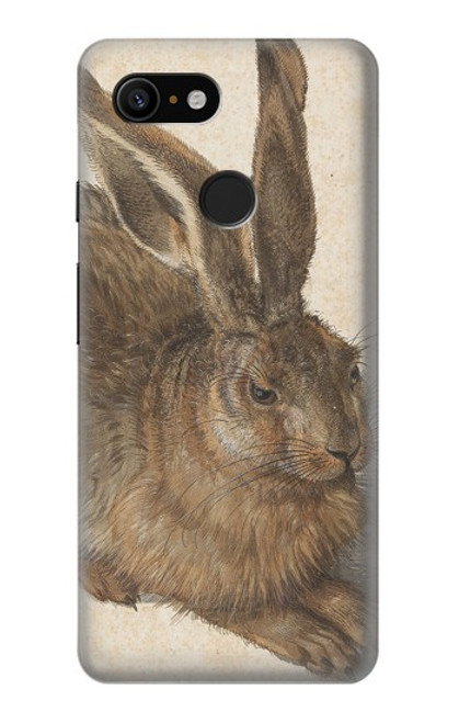 S3781 Albrecht Durer Young Hare Etui Coque Housse pour Google Pixel 3