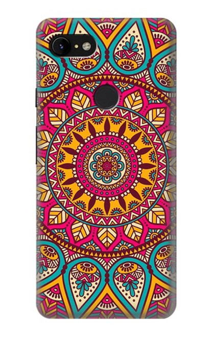 S3694 Modèle d'art hippie Etui Coque Housse pour Google Pixel 3 XL