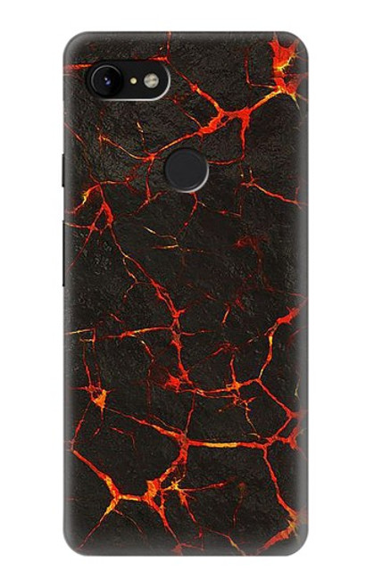 S3696 Magma de lave Etui Coque Housse pour Google Pixel 3 XL