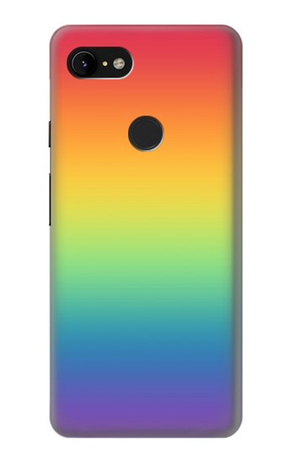 S3698 Drapeau de fierté LGBT Etui Coque Housse pour Google Pixel 3 XL