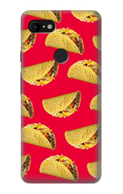 S3755 Tacos mexicains Etui Coque Housse pour Google Pixel 3 XL