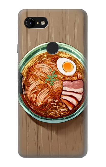 S3756 Nouilles ramen Etui Coque Housse pour Google Pixel 3 XL